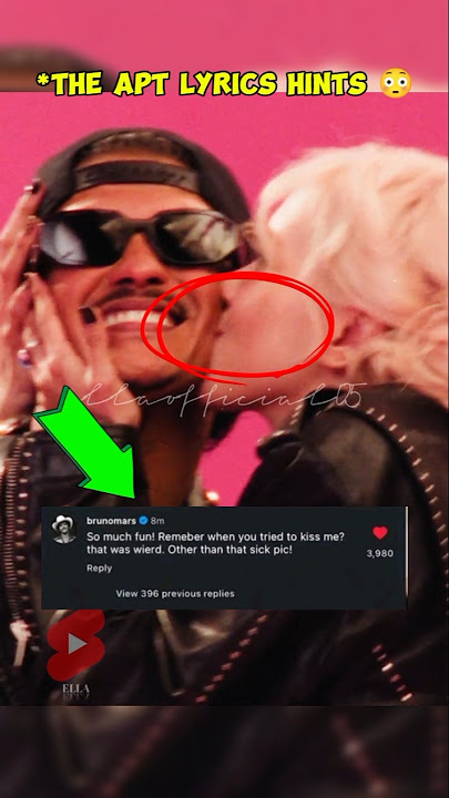 That kiss lyrics hints of Bruno to Rosé tho 🔥😲 #rose #brunomars #apt