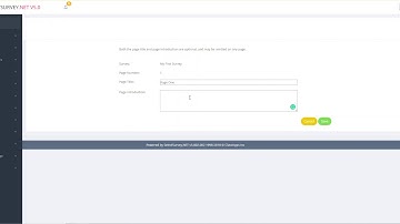 SelectSurvey.NET v5 Video Tutorial:  Adding Page Preview Text