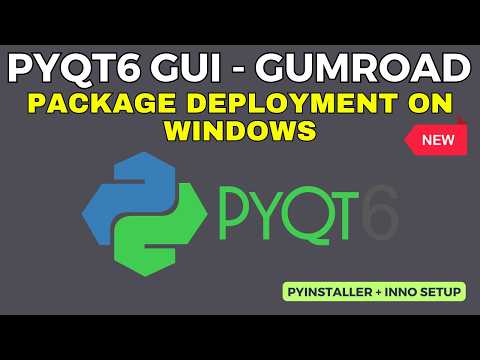 Python PyQt6 Package Deployment | Python to EXE | Inno Setup