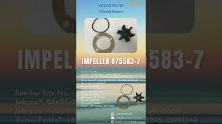 Volvo Penta Inboard Engine Impeller 875583-7 18-3076 9-45709 3586496 833995 21951342 Sterndrive