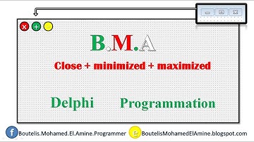 How to make maximized, minimized, and close buttons in Delphi