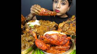 ASMR: EATING SPICY CHICKEN CURRY🔥 BASMATI RICE || #shorts #mukbangn#asmreating #mukbangasmr #asmr