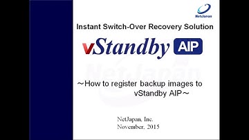 This video describes how to add  backup images to NetJapan