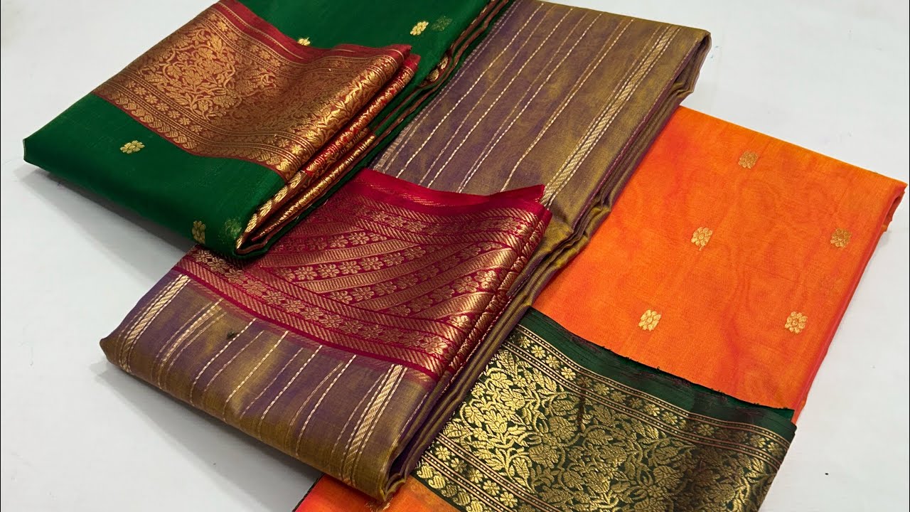 Chanderi Handloom Katan Silk Sarees Available Now #chanderisarees #alibrotherschanderisarees 