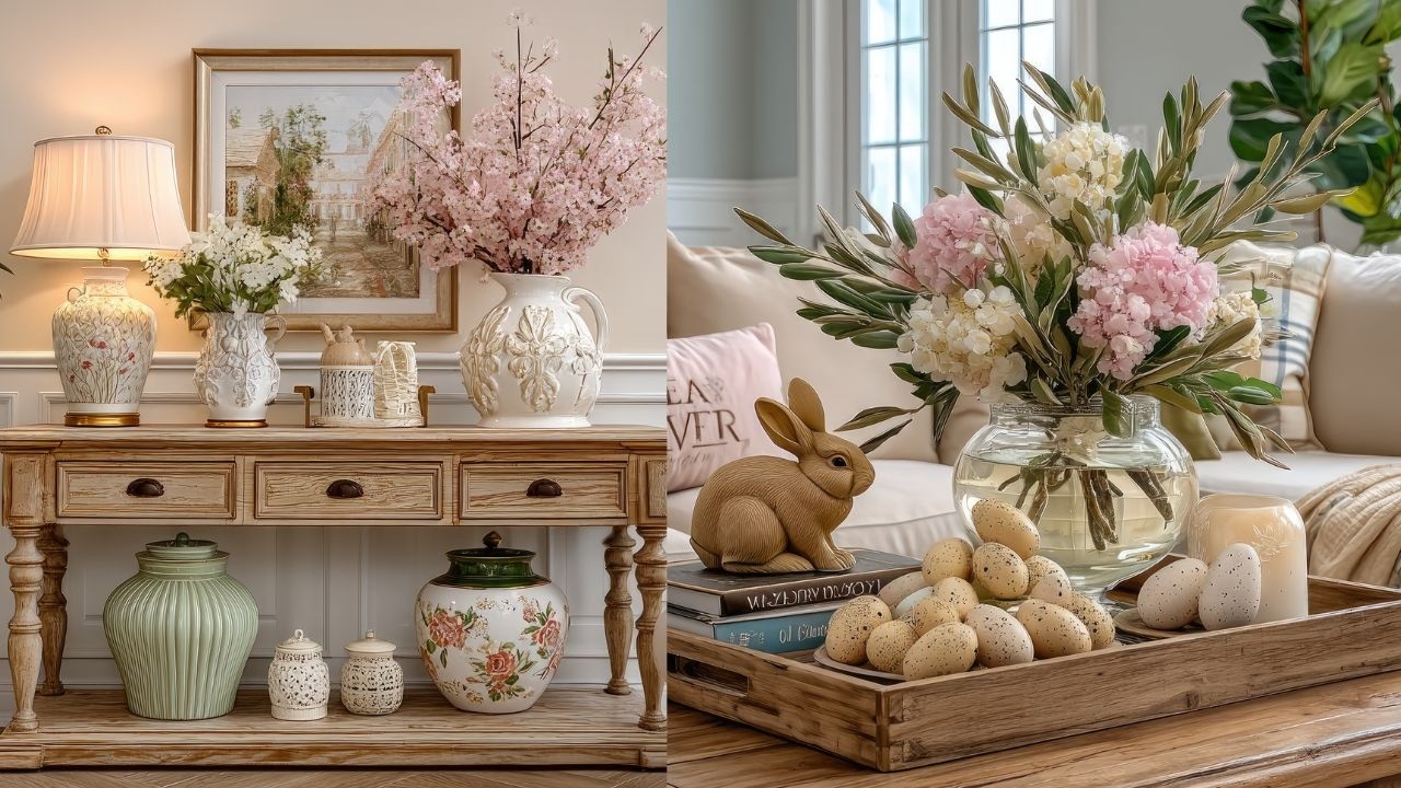 Пасхальное блаженство в стиле фермерского дома: оливки и розовые 🌿 Современные элегантные идеи ве...