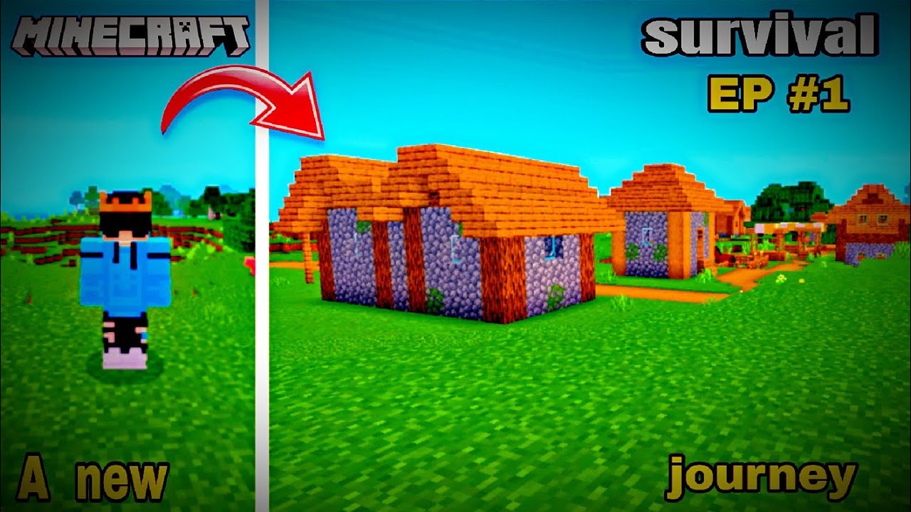 A new journey Begin || Minecraft Survival series Ep #1 - YouTube