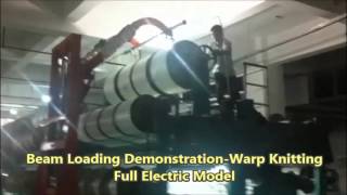 warp knitting beam loading Demo