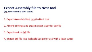 6. Inventor Tutorial - Assembly to Nest for laser cutting