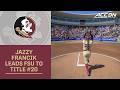 FSU's Jazzy Francik Guides Seminoles' To 20th ACC Tournament Title