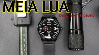 Meia Lua Deepmoon Black Inception Automatic Dress Sports Watch