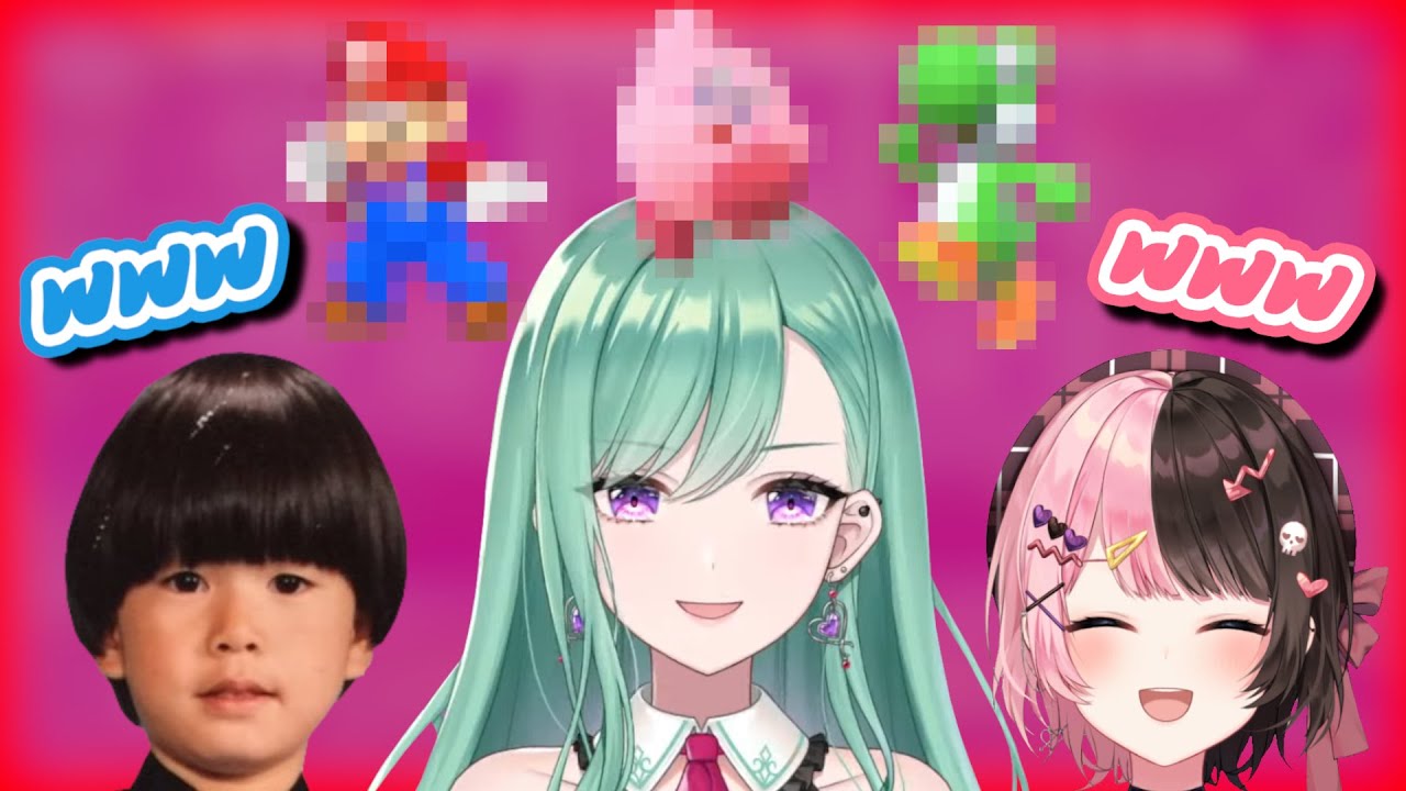 Yakumo Beni Does Sexy Impersonation of Nintendo Characters [VSPO]