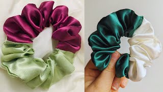 Easy Dual-Color Scrunchie Tutorial | New Stylish scrunchies |#scrunchies #stylishaccessories