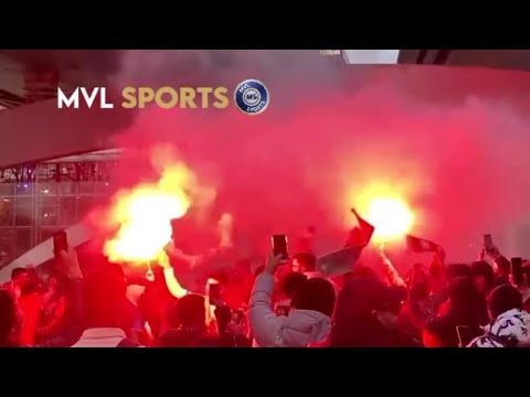 الفرنسيس بهتوا في جمهور تونس😂 ملا توانسة في فرنسا وملا عرض🔥🇹🇳 فلامات وأهازيج تشعل الأجواء 🇧🇷🇹🇳
