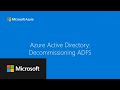 Microsoft entra id decommissioning adfs