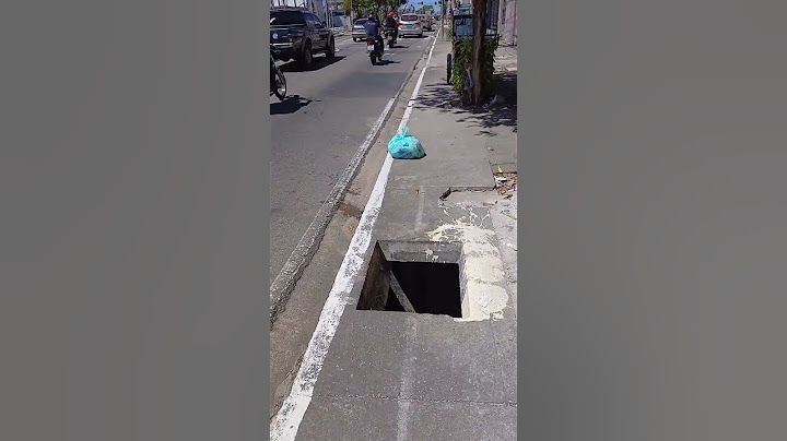 Como ele não viu ? Esse buraco ?