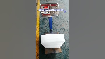 Koller 10tons ice block machine testing at factory, 144 pieces of 10kg ice block one time #iceblocks