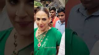 Looks Beautiful In Green Saree Visits For Blessings