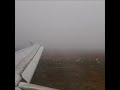 Посадка в туманном аэропорту Ставрополя борта S7 Airlines 10.11.2017