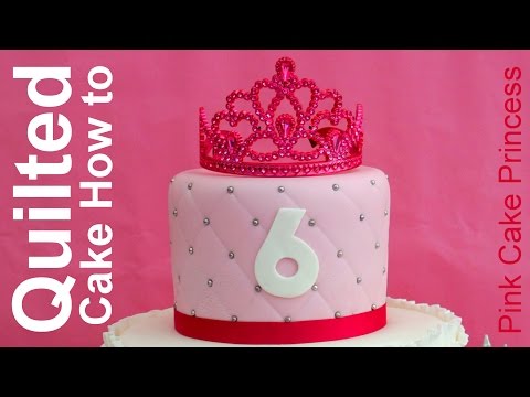 How to Make a Quilted Cake with a Ruler by Pink Cake Princess