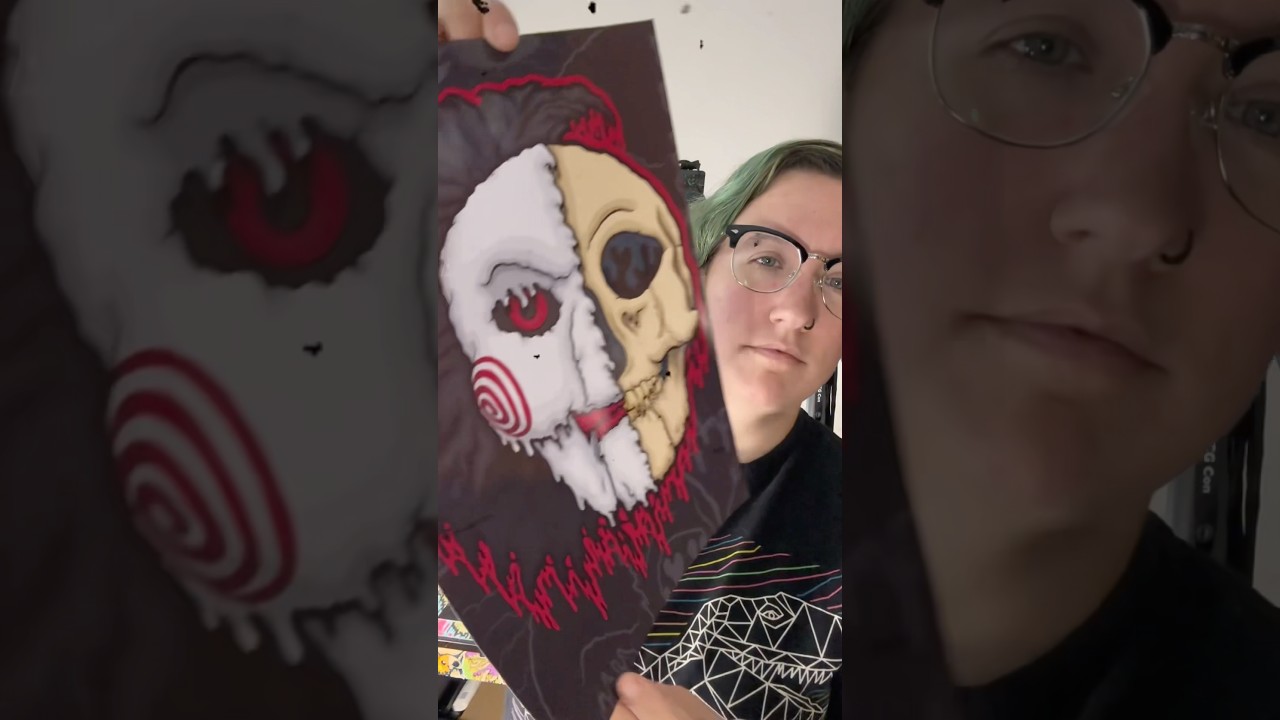 My next drawing in my Halloween skull series 💀 #halloweenart