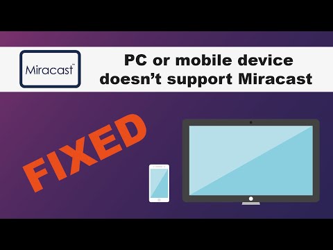 Easy fix - Miracast not working Windows 10