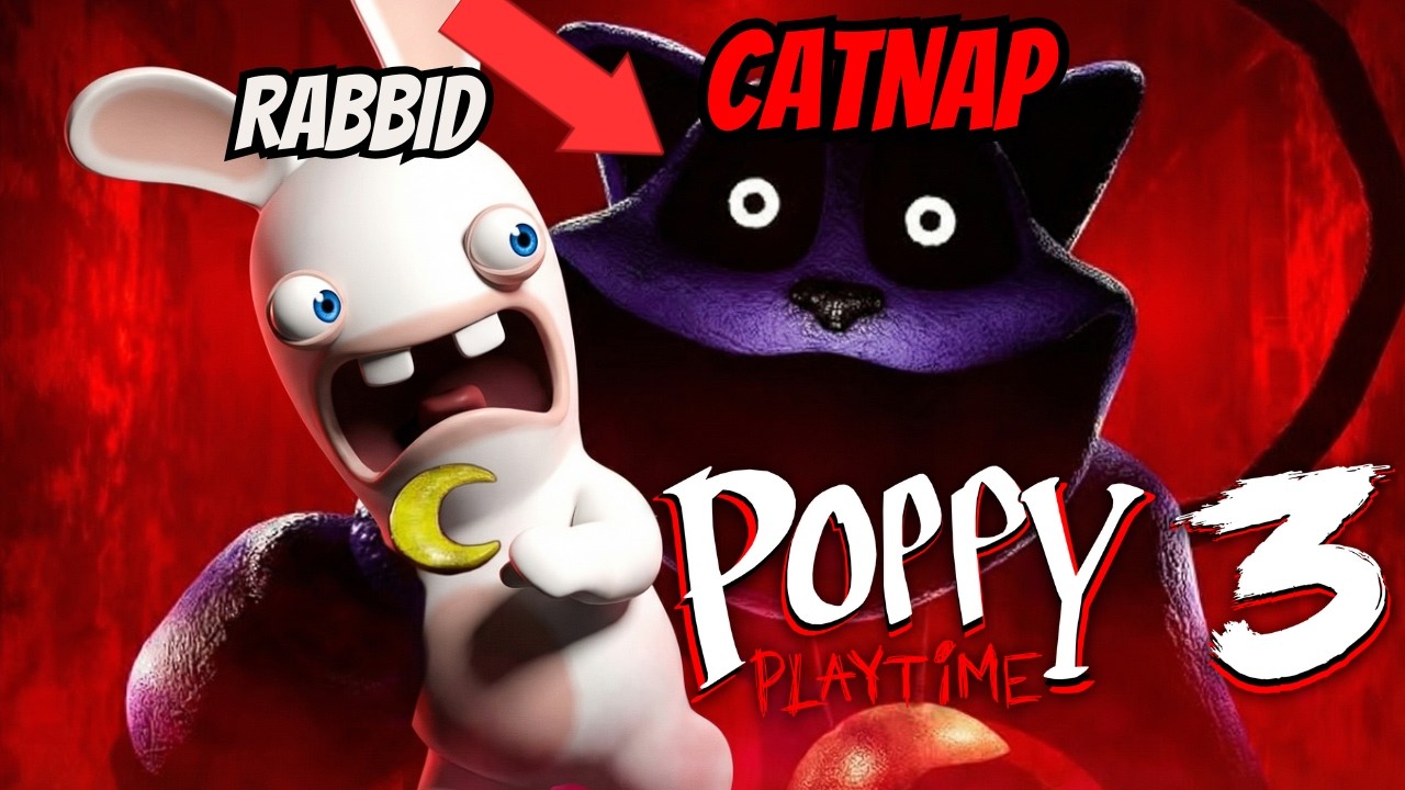 Crazy Rabbid Plays Poppy Playtime: Chapter 3!!