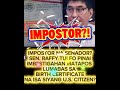 YEHEY!WOW! RAFFY TULFO IMPOSTOR NA SENADOR INIIMBESTIGAHAN YAY!#comedy#jokes#funny#foryou#shorts