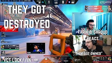 SEN tarik & shroud React to Cloud9 getting DESTROYED VCT LOCK//IN | VALORANT Clips
