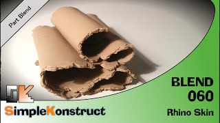 Part Blend Tutorial #060 –Rhino Skin - Polymer Clay