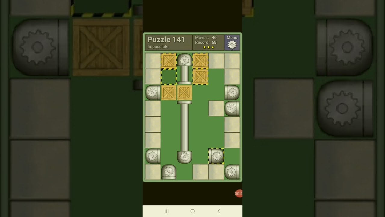 PUSHING MACHINE -- IMPOSSIBLE Puzzle 141 -- [68 moves] -- by qr637