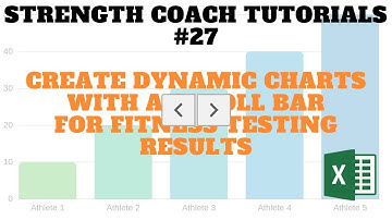 Strength Coach Tutorials #27 - Dynamic Fitness Testing Chart With Scroll Bar | DSMStrength