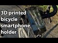 Homemade 3D printed bicycle ahead stem smartphone holder