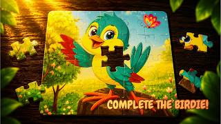 Can You Complete the Singing Bird Puzzle? 🐦🧩 | Fun Wooden Jigsaw Challenge for Kids! screenshot 5