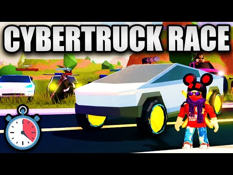 Cybertruck Vs Every Vehicle Biggest Race Ever Roblox Jailbreak Youtube - jailbreak cybertruck costs zero robux roblox jailbreak new