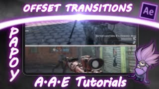 Adobe After Effects Tutorial - Offset Transitions
