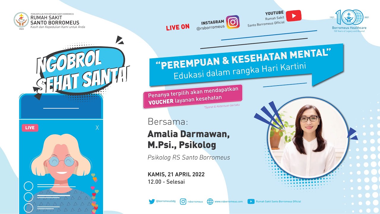 Ngobrol Sehat Santai, Edukasi Dalam Rangka Hari Kartini 