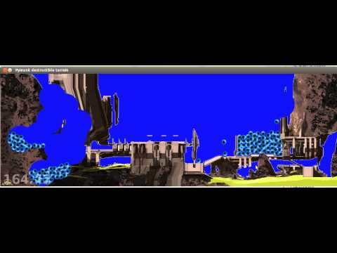 Pymunk destructible terrain