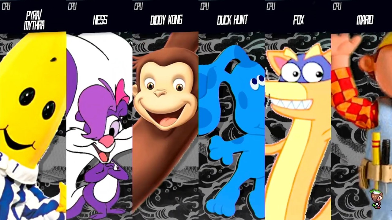 Kid Shows Free For All Round 2 - Requested Smash Battle