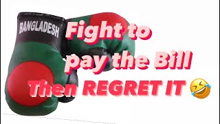 Bengalis fight when it comes to paying the bill! #nadzofficial