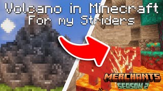 I Built a Volcano in Minecraft