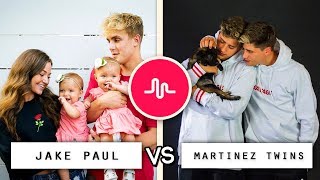 Jake Paul vs Martinez Twins Musical.ly Battle (BEEF) / Who&#39;s the Best