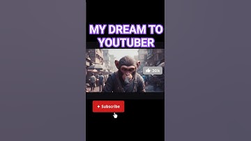 VIRAL AI MONKEY DREAM TO YOUTUBER#ai #monkey #viral #shorts