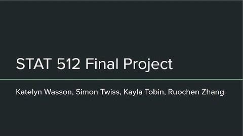 STAT 512 Final Project Video