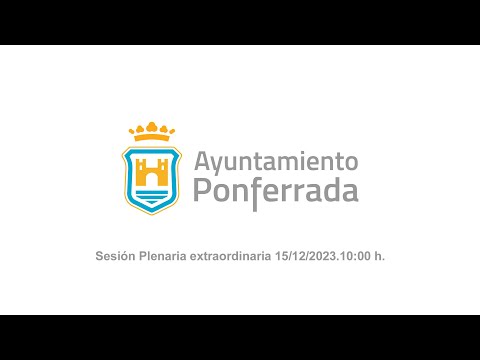 Sesión plenaria del Ayuntamiento de fecha 15/12/2023