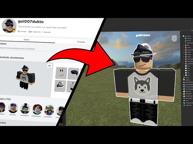 CRIANDO PERSONAGENS DE DESENHOS ANIMADOS NO ROBLOX! 