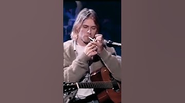 Kurt try smoking | Nirvana Unplugged #kurtcobain #nirvana #shorts #unplugged