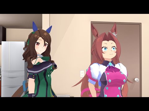 【ウマ娘MMD】娘のデートについていこうとするキングヘイロー【キングヘイロー＆カワカミプリンセス】