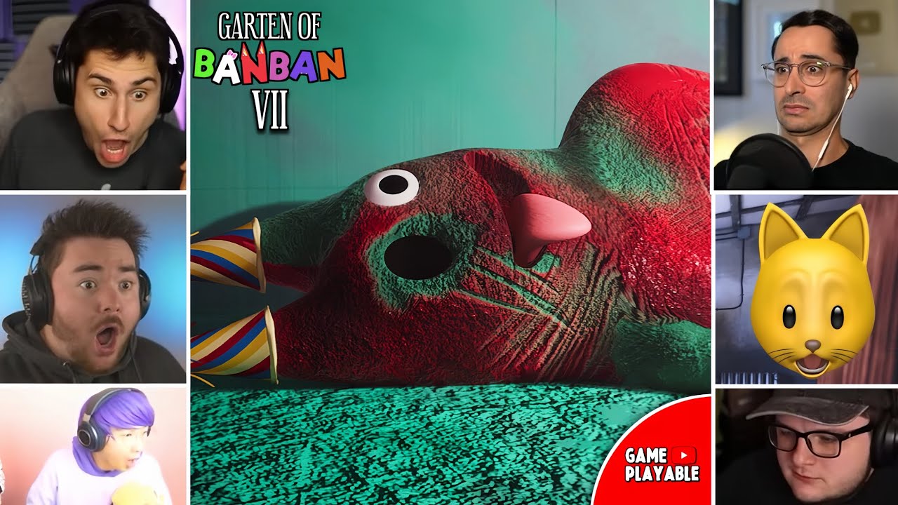 Youtubers React To Garten Of Banban 7 Trailer Youtube 