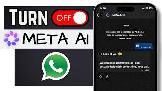 How To TURN OFF WhatsApp Meta AI on your Phone | Hide WhatsApp Meta AI screenshot 3