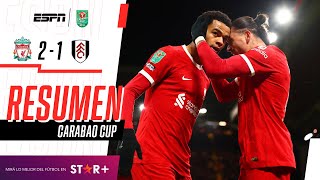 Thumbnail for ¡LOS REDS LO REMONTARON EN 2 MINUTOS CON DOS ASISTENCIAS DE DARWIN! | Liverpool 2-1 Fulham | RESUMEN